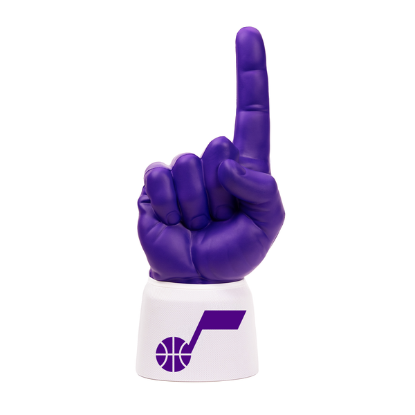 Utah Jazz RadHand Foam Finger with purple hand and white sleeve