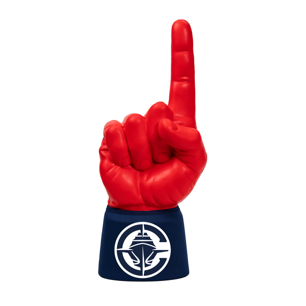 Los Angeles Clippers RadHand Foam Finger with bright red hand and navy blue sleeve