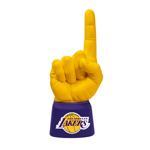 Los Angeles Lakers RadHand Foam Finger with yellow hand and purple sleeve