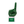 Saudi Arabia RadHand foam finger with dark green hand and white sleeve