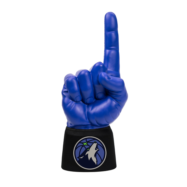 Minnesota Timberwolves RadHand Foam Finger with royal blue hand and black sleeve