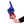 Fan wearing Gonzaga University RadHand Foam Finger with blue hand for game day