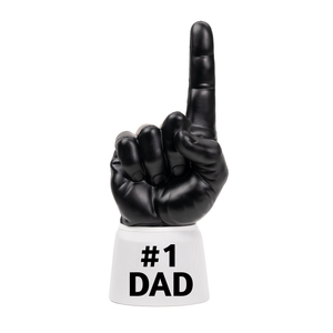 Black and white #1 Dad RadHand foam finger