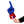 Fan wearing Philadelphia 76ers RadHand Foam Finger with blue hand for game day