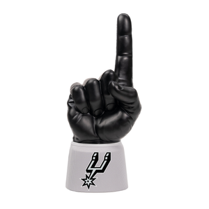 San Antonio Spurs RadHand Foam Finger with black hand and grey sleeve