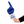 Fan wearing #1 Dad RadHand Foam Finger - Royal Blue & White for game day