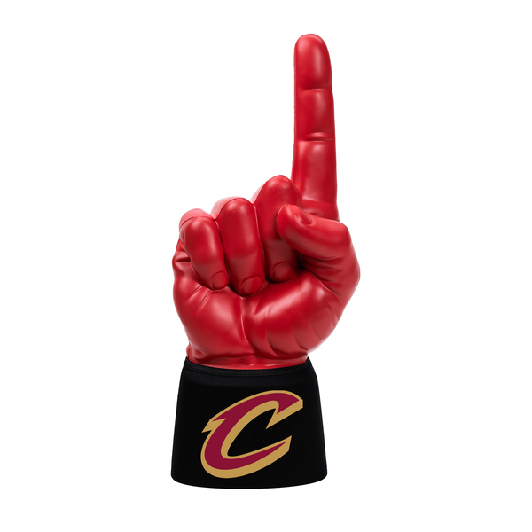 Cleveland Cavaliers RadHand Foam Finger with dark red hand and black sleeve