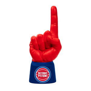 Detroit Pistons RadHand Foam Finger with bright red hand and royal blue sleeve