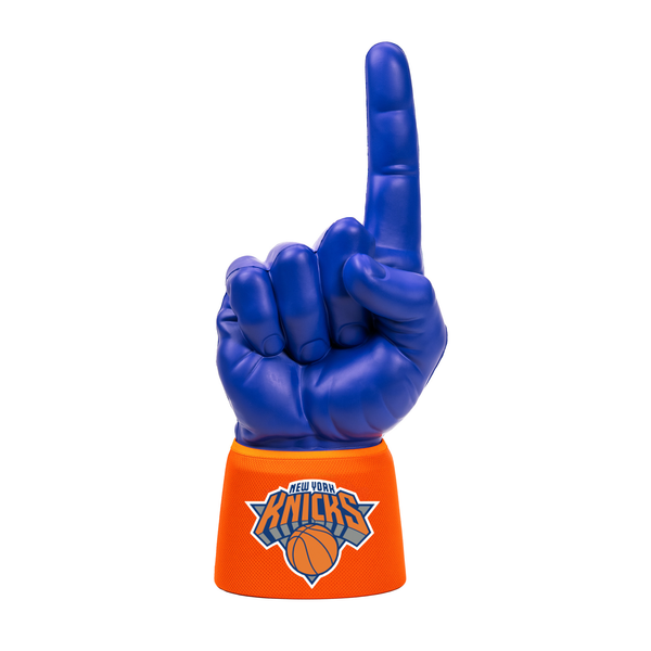New York Knicks RadHand Foam Finger with royal blue hand and orange sleeve