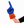 Fan wearing #1 Dad RadHand Foam Finger - Royal Blue & Orange for game day