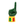 Senegal RadHand foam finger with dark green hand and yellow sleeve