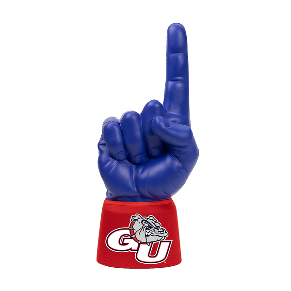 Gonzaga University RadHand Foam Finger with royal blue hand and red sleeve