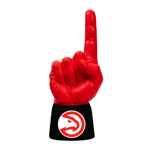 Atlanta Hawks RadHand Foam Finger with bright red hand and black sleeve