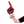 Fan wearing #1 Dad RadHand Foam Finger - Maroon Red & White for game day