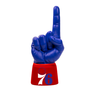Philadelphia 76ers RadHand Foam Finger with royal blue hand and red sleeve