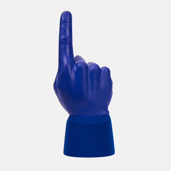 Back view of #1 Dad RadHand Foam Finger - Royal Blue