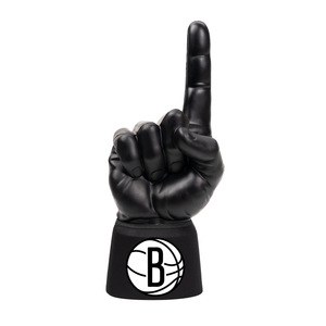 Brooklyn Nets RadHand Foam Finger with black hand and black sleeve