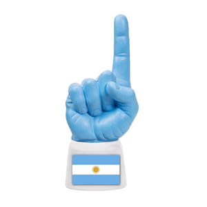 Argentina RadHand foam finger with light blue hand and white sleeve