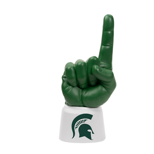 Michigan State University RadHand Foam Finger with dark green hand and white sleeve
