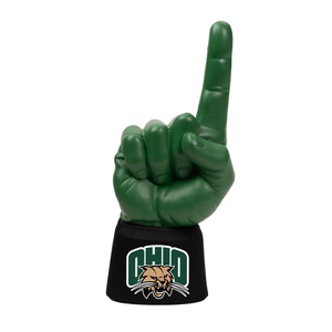 Ohio University RadHand Foam Finger with dark green hand and black sleeve