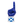 Scotland RadHand foam finger with royal blue hand and white sleeve