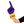 Fan wearing Louisiana State University LSU RadHand Foam Finger with purple hand for game day