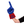 Fan wearing #1 Dad RadHand Foam Finger - Royal Blue & Red for game day