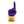 Purple and yellow #1 Dad RadHand foam finger